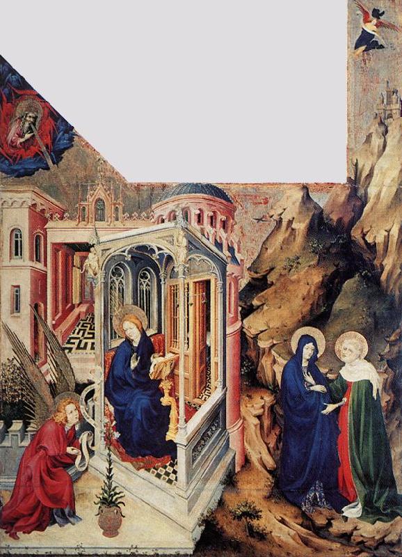 The Annunciation and the Visitation d, BROEDERLAM, Melchior